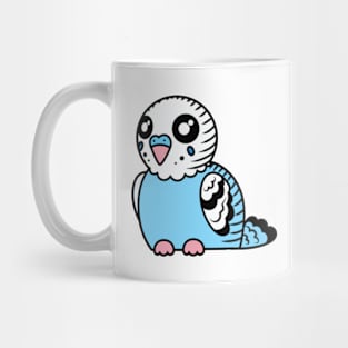 Sky Blue Budgie Mug